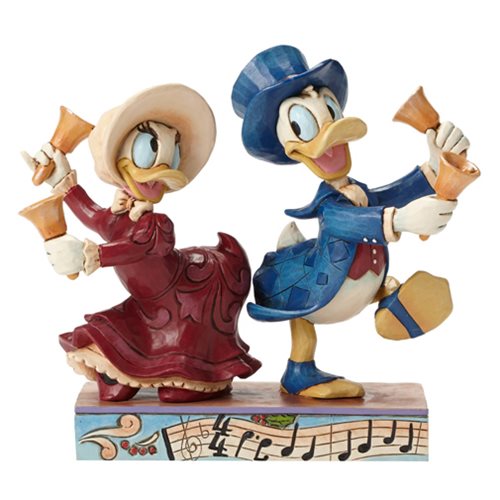 Disney Traditions Donald and Daisy Duck Chiming In Statue